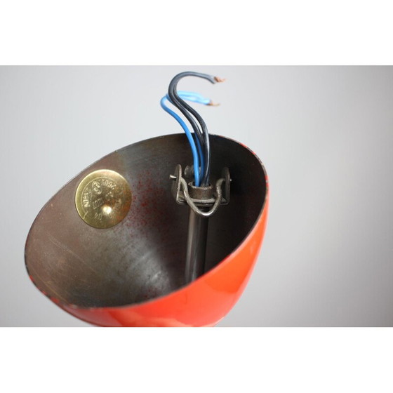 Image 1 of Vintage metalen kroonluchter van Drupol, Tsjecho-Slowakije 1970