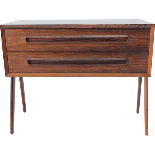 Scandinavische vintage ladekast van rozenhout, 1960