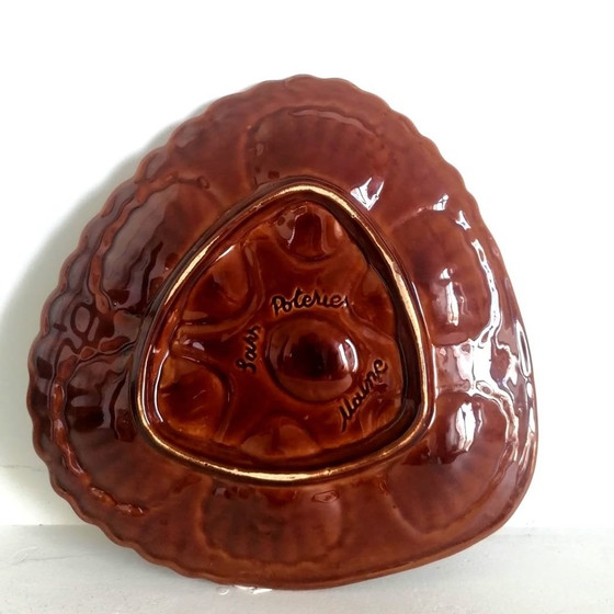 Image 1 of 6X Vintage Keramische Schelpdieren Borden