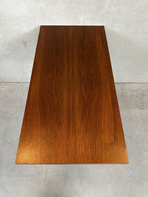 Image 1 of Vintage Verrijdbare Tafel - Teak En Chroom