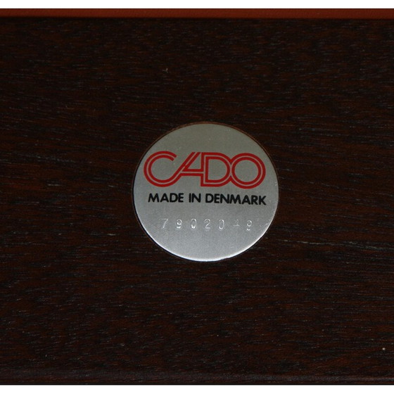 Image 1 of Vintage mahonie en bruin lederen diplomat fauteuil van Finn Juhl voor Cado, 1960