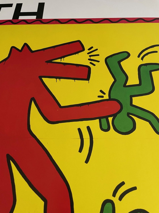 Image 1 of Keith Haring (1958-1990), Zonder titel, 1982, Copyright Keith Haring Foundation, Tentoonstellingsaffiche Museum Folkwang 2020