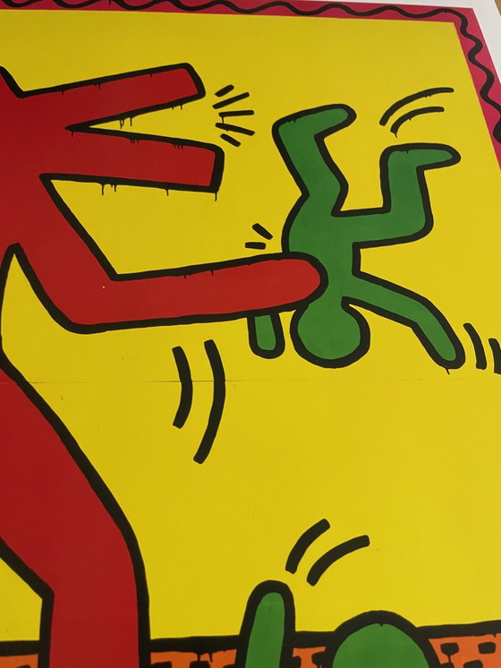 Image 1 of Keith Haring (1958-1990), Zonder titel, 1982, Copyright Keith Haring Foundation, Tentoonstellingsaffiche Museum Folkwang 2020