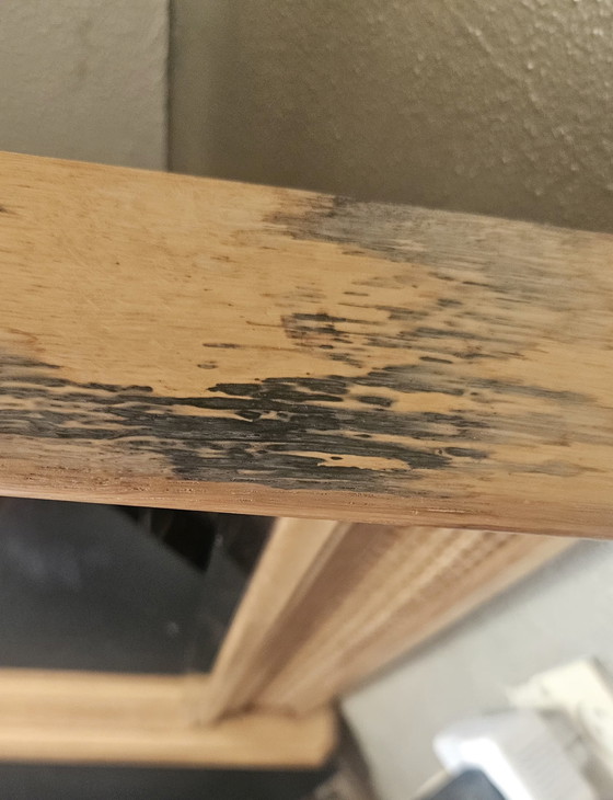 Image 1 of Grote Vintage Rotan Spiegel van Simons 70's