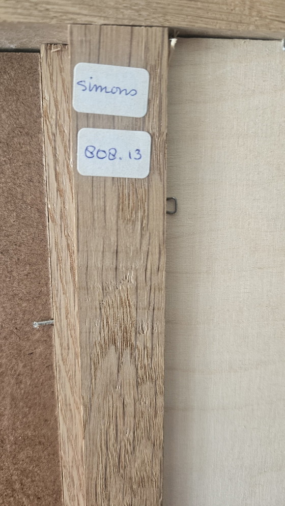 Image 1 of Grote Vintage Rotan Spiegel van Simons 70's