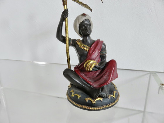 Image 1 of Paar Blackamoor kandelaars