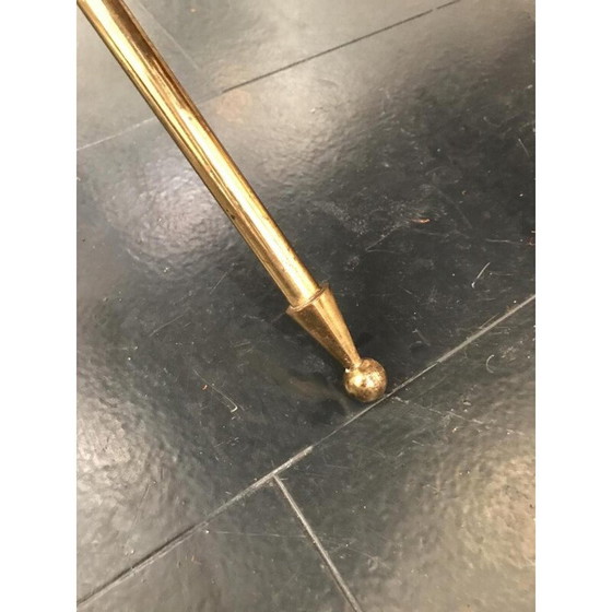 Image 1 of Vintage messing en opaline salontafel door Raphaël Raffel, 1960