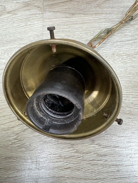 Image 1 of Uniek Gemarmerde Art Deco Hanglamp