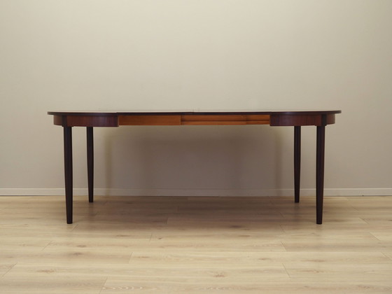 Image 1 of Ronde rozenhouten tafel, Deens ontwerp, 1970S, Productie: Denemarken