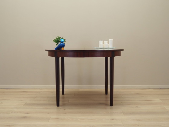 Image 1 of Ronde rozenhouten tafel, Deens ontwerp, 1970S, Productie: Denemarken