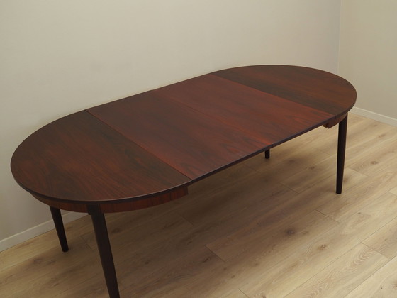 Image 1 of Ronde rozenhouten tafel, Deens ontwerp, 1970S, Productie: Denemarken