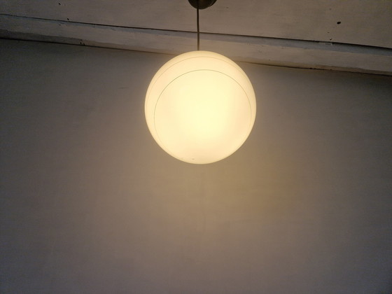 Image 1 of Vintage glazen hanglamp in space age stijl