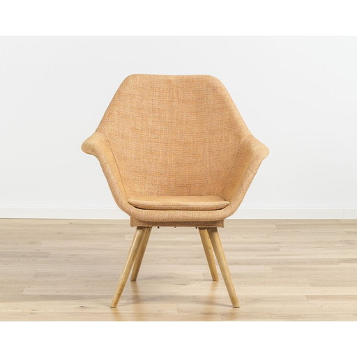 Paar vintage Bucket fauteuils van Miroslav Navratil, Tsjecho-Slowakije 1960