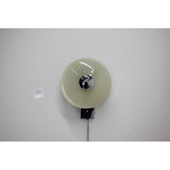 Image 1 of Vintage wandlamp in staal en glas type 509, Tsjechoslowakije 1970