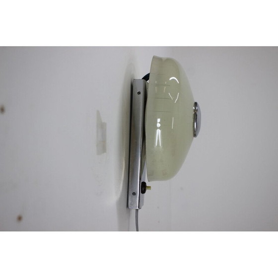 Image 1 of Vintage wandlamp in staal en glas type 509, Tsjechoslowakije 1970