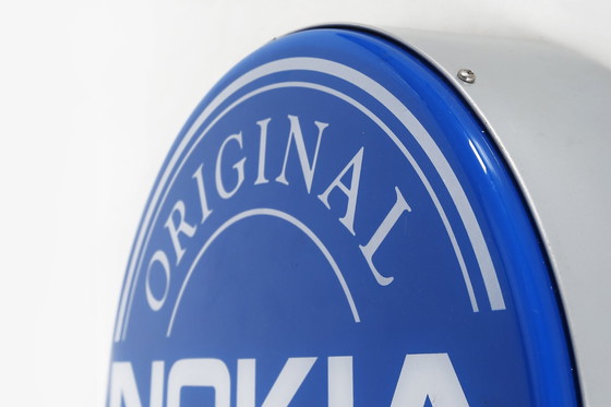 Image 1 of Vintage Nokia Logo Reclame Licht Bord, 1995