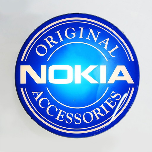 Vintage Nokia Logo Reclame Licht Bord, 1995