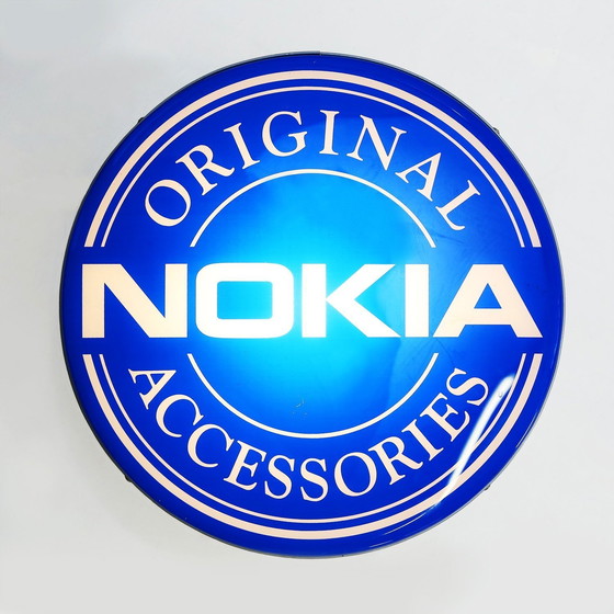 Image 1 of Vintage Nokia Logo Reclame Licht Bord, 1995
