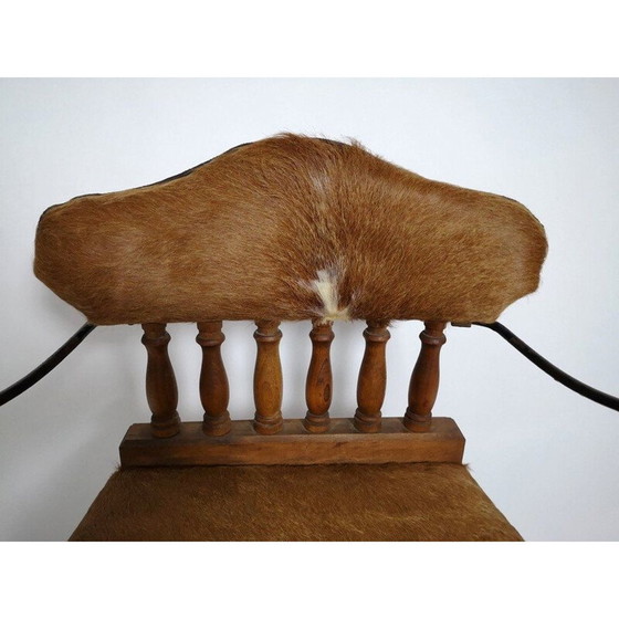 Image 1 of Vintage fauteuil in rundleer 1970