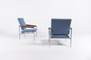 Paar loungestoelen van Kay Boeck Hansen voor Fritz Hansen, jaren 1970 Denemarken