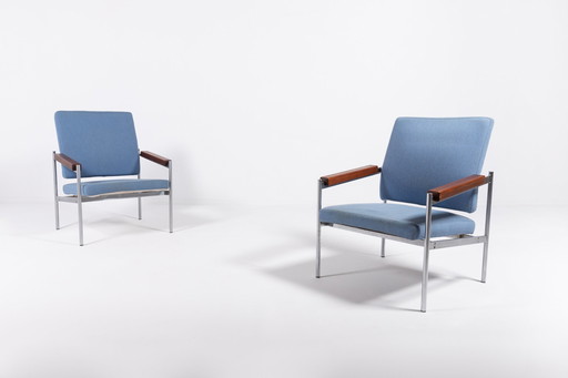 Paar loungestoelen van Kay Boeck Hansen voor Fritz Hansen, jaren 1970 Denemarken