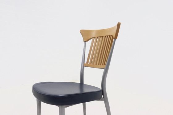 Image 1 of 2 x Postmoderne Fasem Italië Eetkamerstoelen 1990