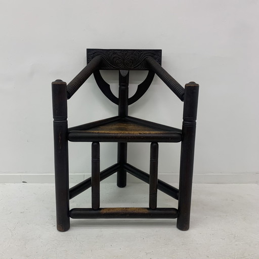 Zweedse Munk Driepoot Fauteuil In Massief Eiken , 1960'S