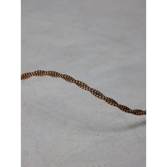 Image 1 of Mid Century messing & opaline tafellamp