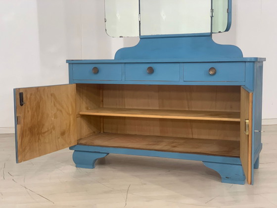 Image 1 of Mid Century ladekast dressoir kast hal kast vintage