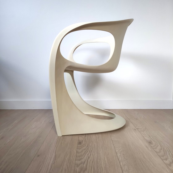 Image 1 of 4X Vintage Space Age 'Casalino' Eetkamerstoelen Door Alexander Begge Voor Casala