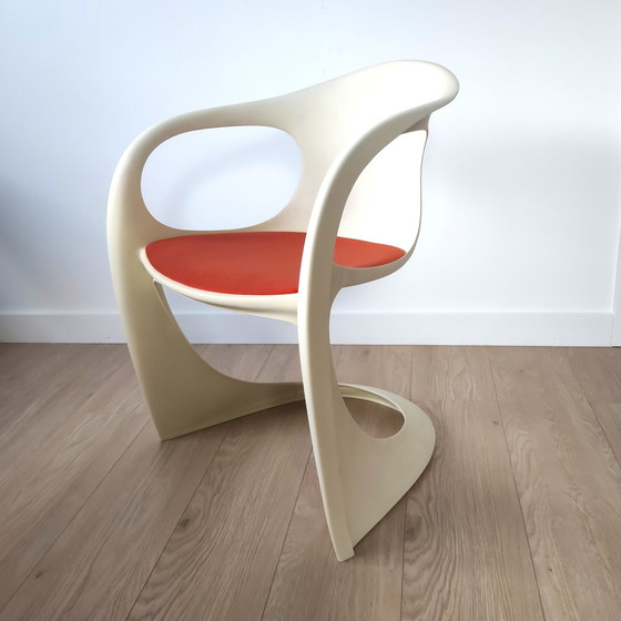 Image 1 of 4X Vintage Space Age 'Casalino' Eetkamerstoelen Door Alexander Begge Voor Casala