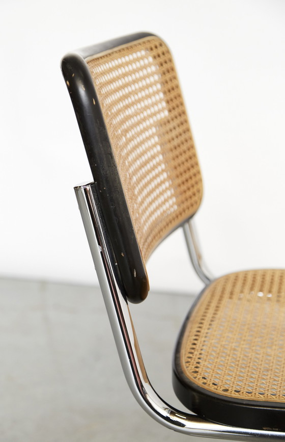 Image 1 of Marcel Breuer sledestoel S32 "Cesca" voor Thonet I set van vier