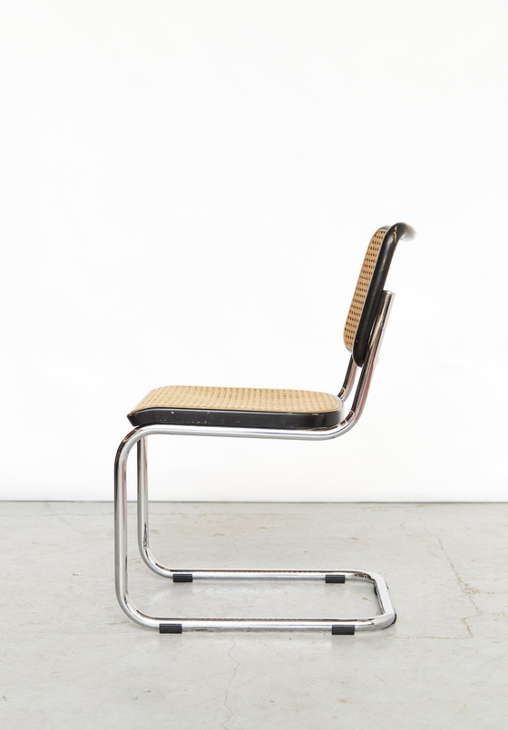 Image 1 of Marcel Breuer sledestoel S32 "Cesca" voor Thonet I set van vier