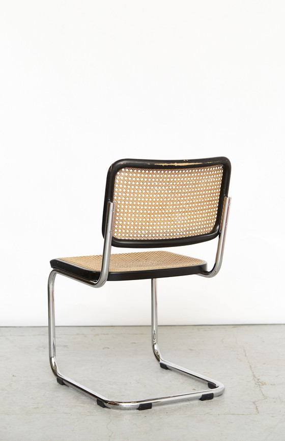 Image 1 of Marcel Breuer sledestoel S32 "Cesca" voor Thonet I set van vier