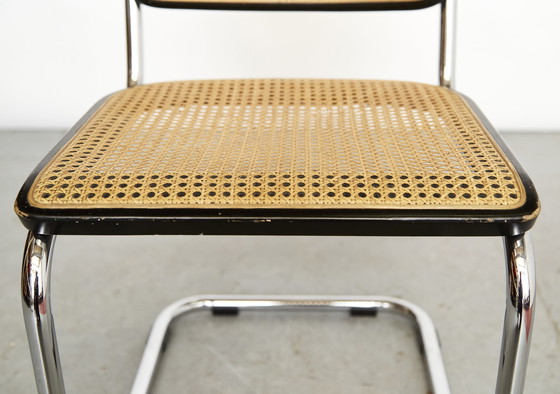 Image 1 of Marcel Breuer sledestoel S32 "Cesca" voor Thonet I set van vier