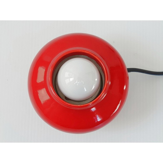 Image 1 of Vintage keramiek en grenen lamp van Porzellan, Duitsland 1960