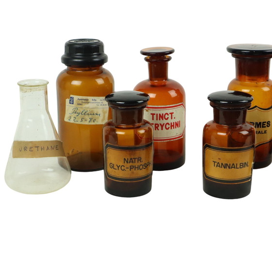 Image 1 of Apotheker Medische Flessen Set