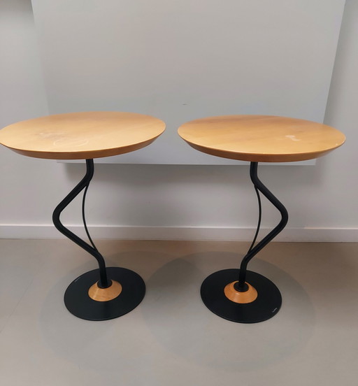 2 Stuks Bijzettafel Van Bony Design In Memphis-Stijl