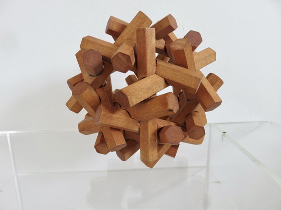 Image 1 of Houten Hoofdbreker, Decoratief Object Uit de jaren '70 en '80