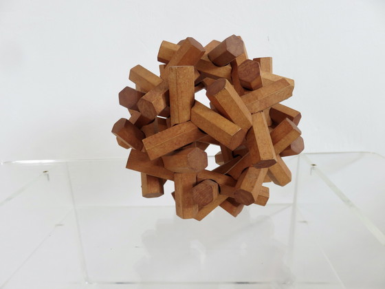 Image 1 of Houten Hoofdbreker, Decoratief Object Uit de jaren '70 en '80