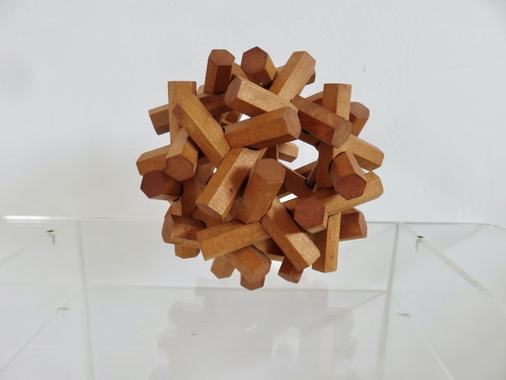 Image 1 of Houten Hoofdbreker, Decoratief Object Uit de jaren '70 en '80