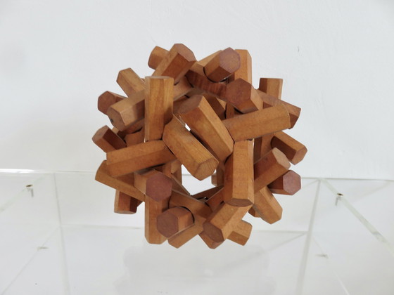 Image 1 of Houten Hoofdbreker, Decoratief Object Uit de jaren '70 en '80