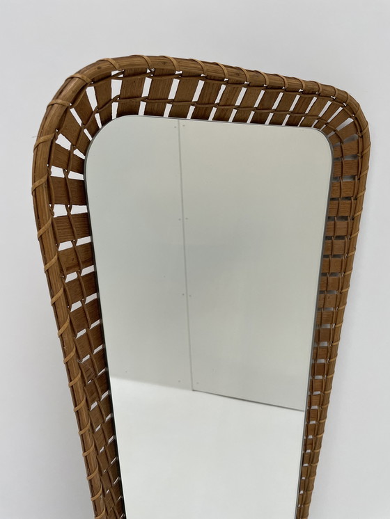 Image 1 of Vintage rotan spiegel