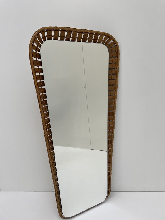 Image 1 of Vintage rotan spiegel