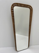 Vintage rotan spiegel
