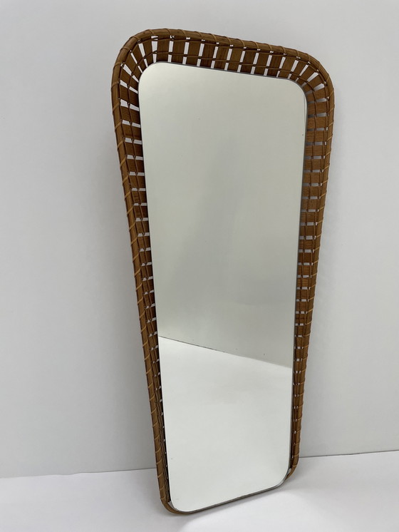 Image 1 of Vintage rotan spiegel