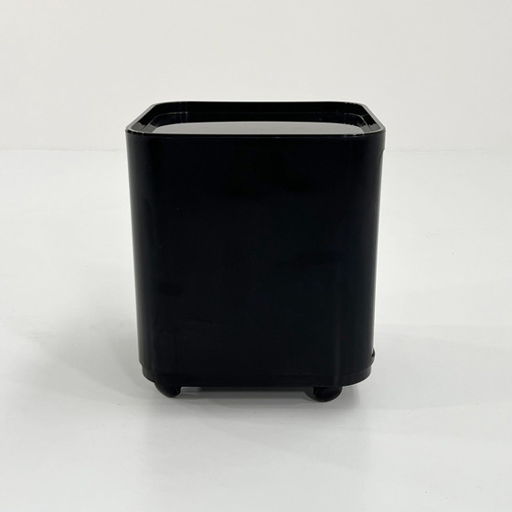 Image 1 of Zwart Componibili Opbergmeubel Op Wielen Door Anna Castelli Voor Kartell, 1970S