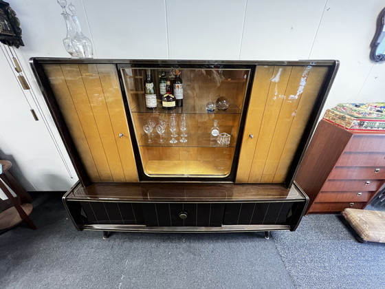 Image 1 of Vintage Highboard / Dressoir / Wandkast met bar