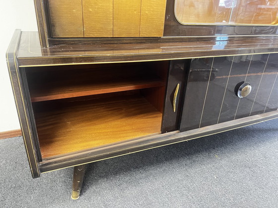 Image 1 of Vintage Highboard / Dressoir / Wandkast met bar