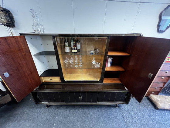 Image 1 of Vintage Highboard / Dressoir / Wandkast met bar